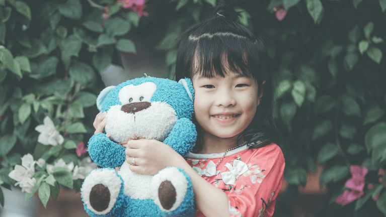 child with toy after seeing the childrens dentist doncaster