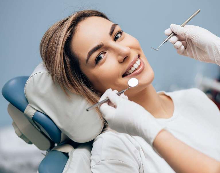 woman at the dentist in doncaster