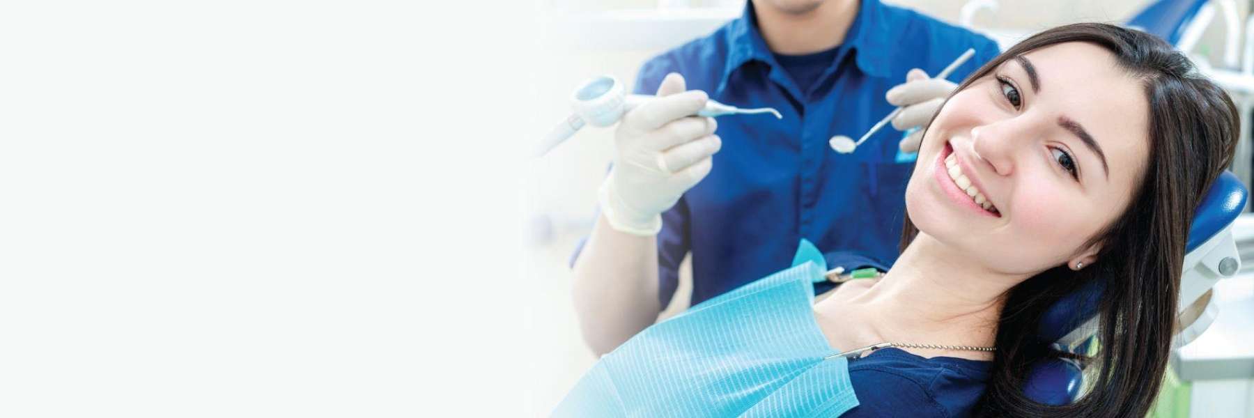 girl smiling during her teeth clean in doncaster